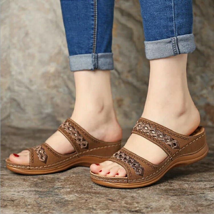 2026 Women Lady Trendy Beautiful Printed Hollow Out Sandals
